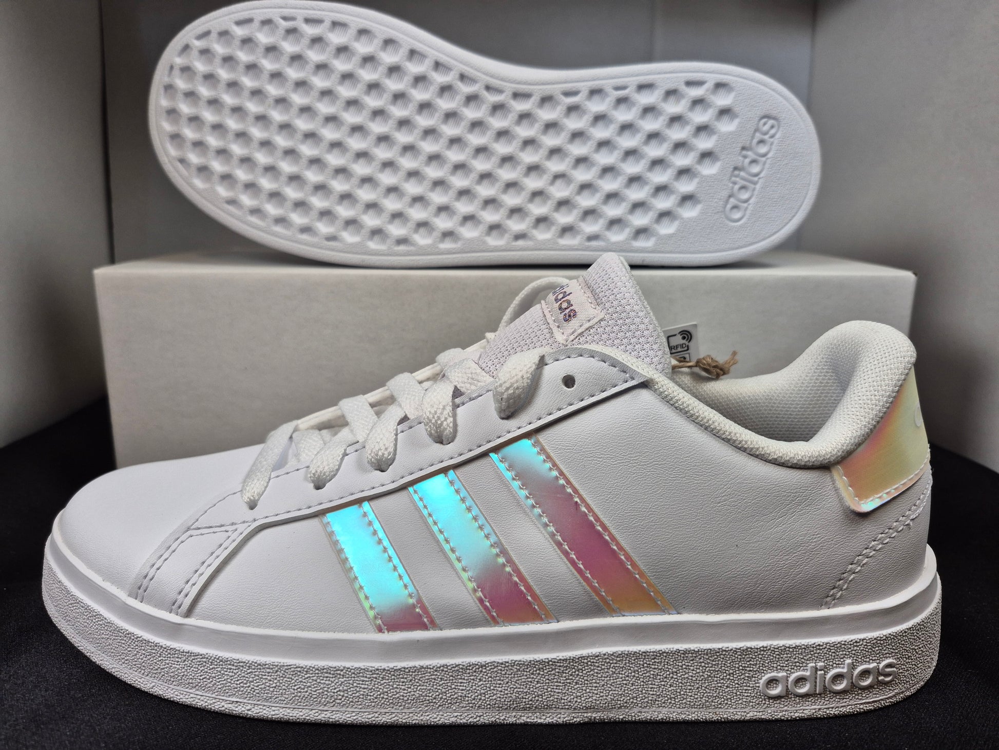 Adidas Kids Grand Court 2.0 Shoe Size 5