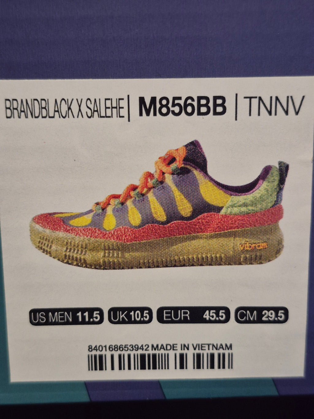 Brand black x Salehe Hiking Sneaker: Ultimate Urban-Hiker Fusion Men's Size 11.5