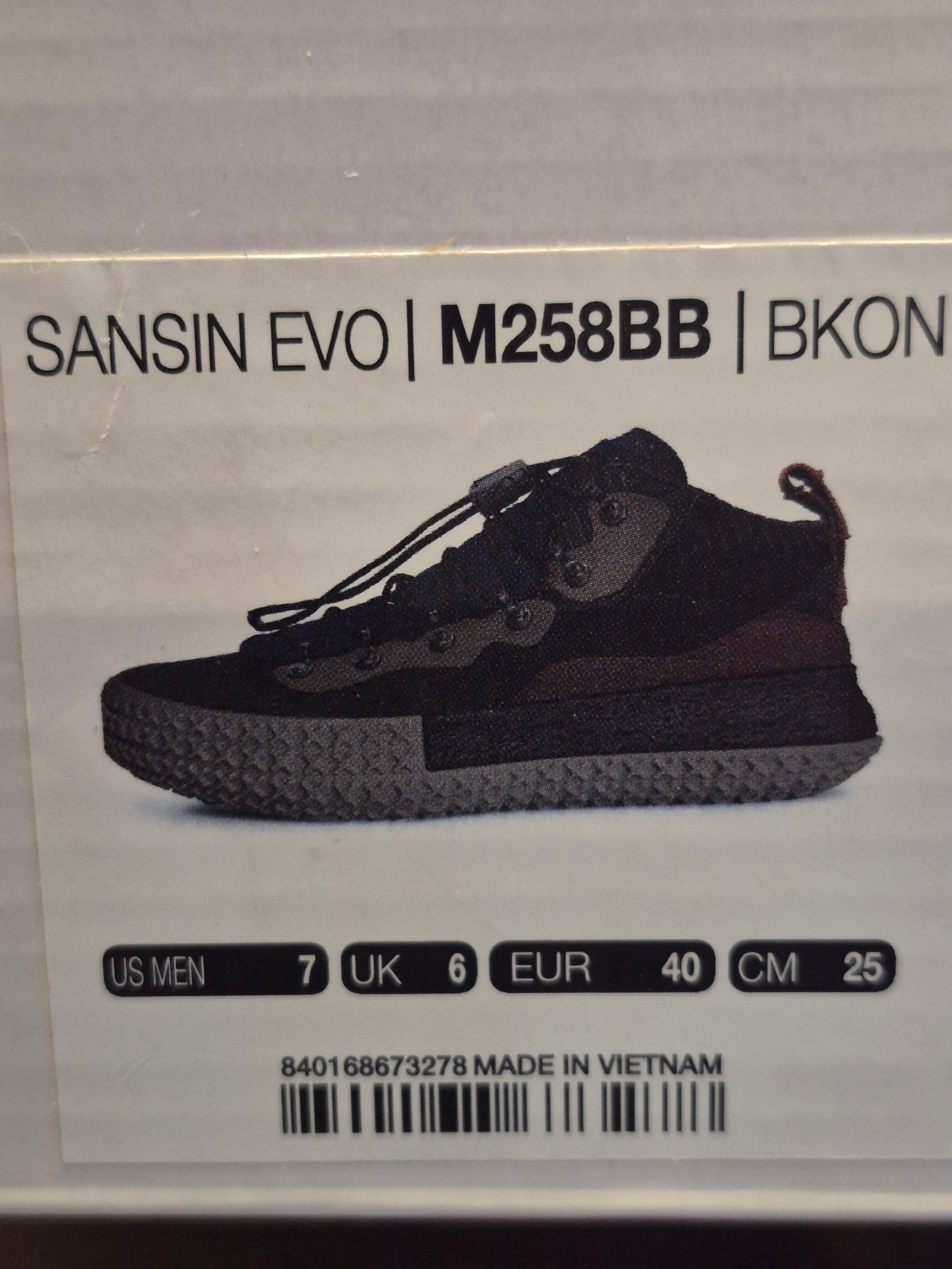 Brand Black Sansin Evo Hybrid Hiking Trail Runner Men's Size 7