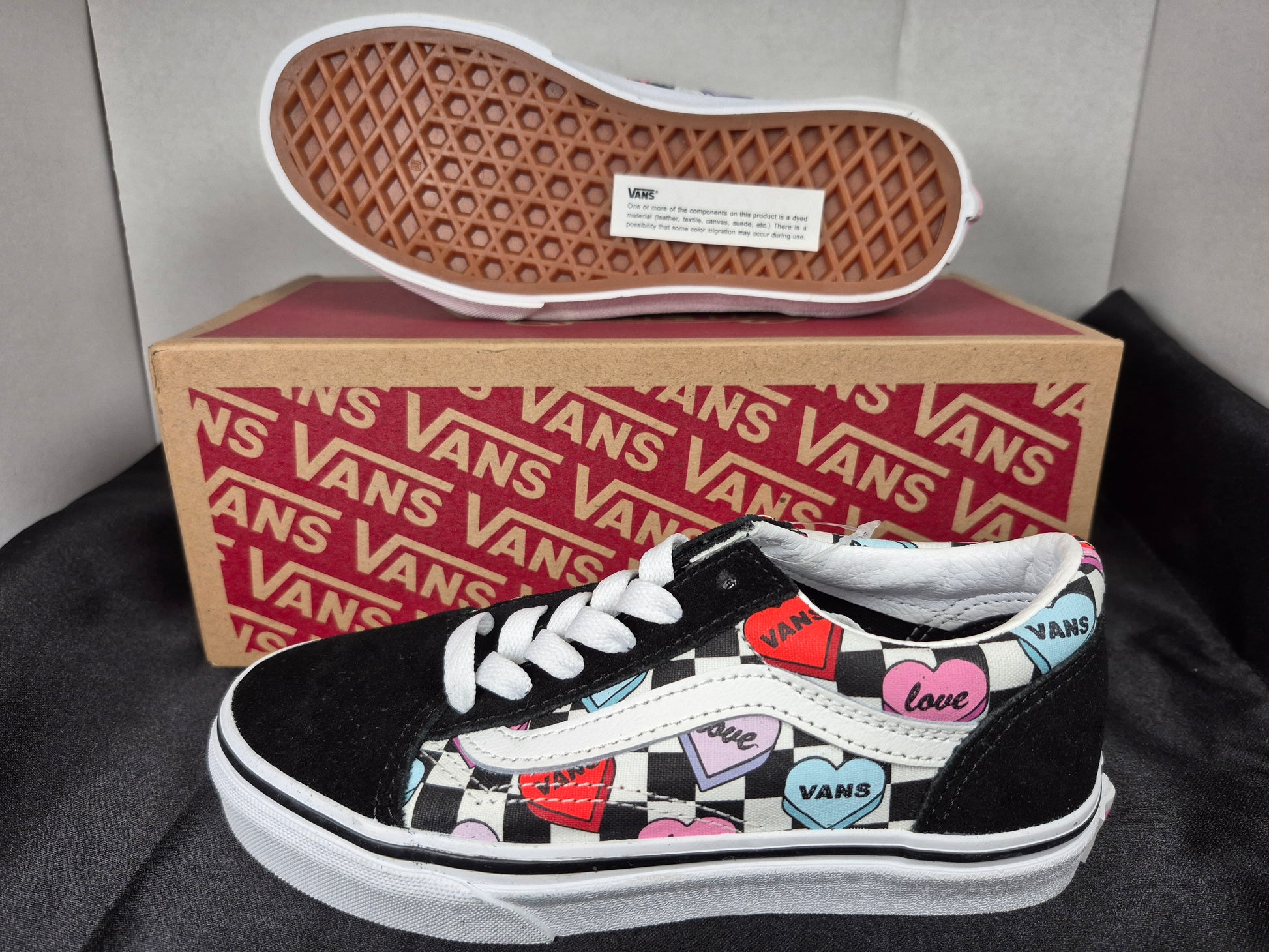 Vans Old Skool Candy Hearts Kid's Shoe size 1Y