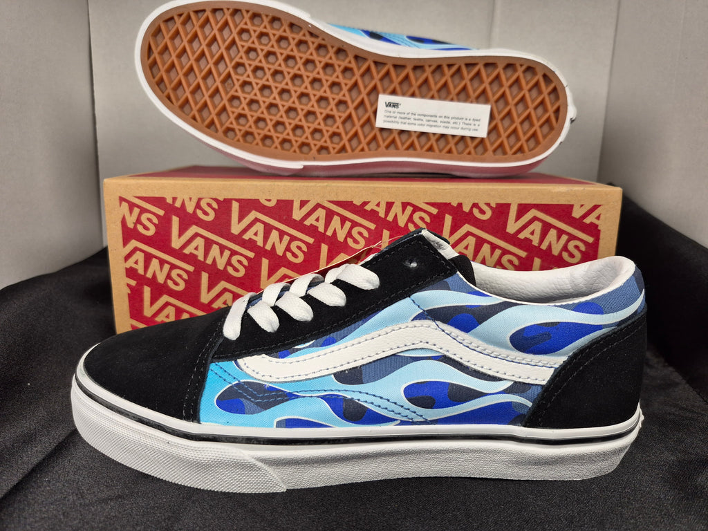 Vans Old Skool Camo Flame Kid's Shoe size 5Y